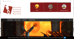 Desktop Screenshot of emmeduemurano.it